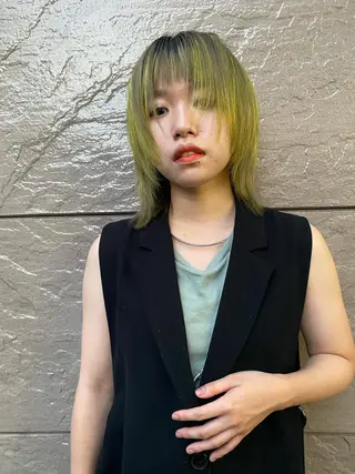 ショート カラー 似合わせウルフ/ レイヤー/山本祐輔のヘアスタイル