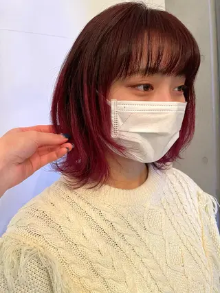 ミディアム カラー Asti  blanche所属・ショート/ブリーチ mizuki🐋のヘアスタイル