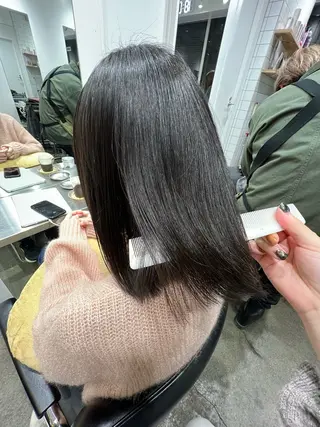 ミディアム パーマ ✨髪質改善矯正× ブリーチ✨YU-KIのヘアスタイル