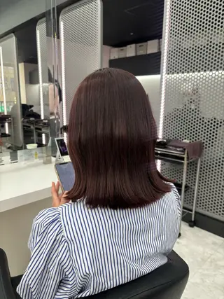 セミロング カラー 🤍レイヤー/顔周り /hirari🤍のヘアスタイル