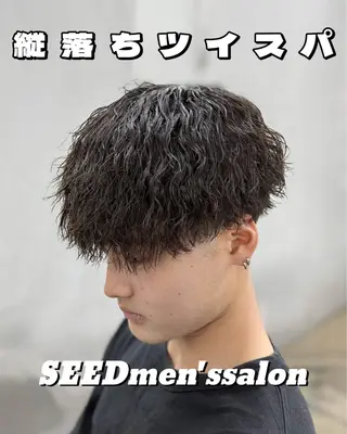 パーマ メンズ 田中 辰弥のヘアスタイル