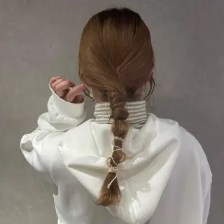 ヘアアレンジ Maisie所属・ヘアアレンジ/ 暖色🩵hazukiのヘアスタイル