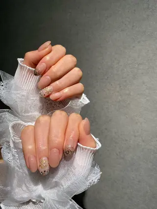 ネイル I-nailロング /ワンホン/キラキラのネイルデザイン