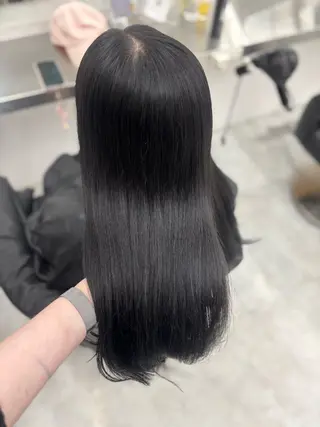 ロング カラー 韓国風暗髪ヘア🤍 🫧MIREIのヘアスタイル