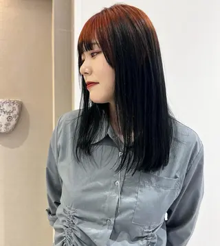 ミディアム カラー karin🌛ボブ/ 透明感たっぷりカラーのヘアスタイル