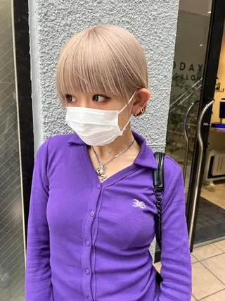 ショート カラー レイヤーカット/ボブ 韓国ヘア🪄REN.のヘアスタイル