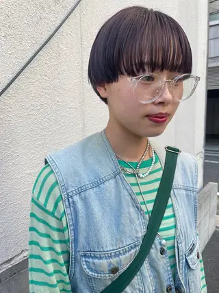 ショート さの あやねのヘアスタイル