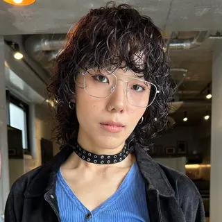 ミディアム カラー パーマ 斎藤祐樹 /レイヤー/パーマのヘアスタイル
