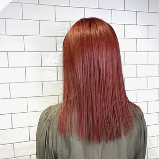 セミロング カラー 原山 直人のヘアスタイル