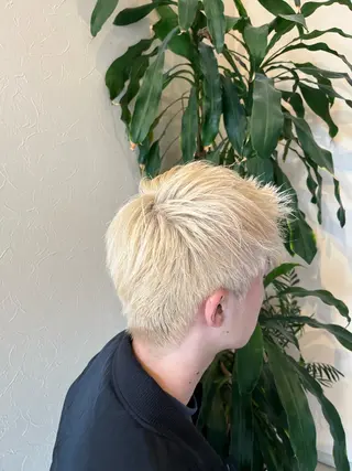 ショート カラー メンズ ハイトーン特化 /けーすけのヘアスタイル