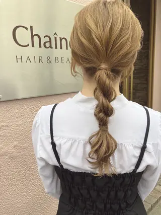 ヘアアレンジ あかり🌷ナチュラル 、透明感カラーのヘアスタイル