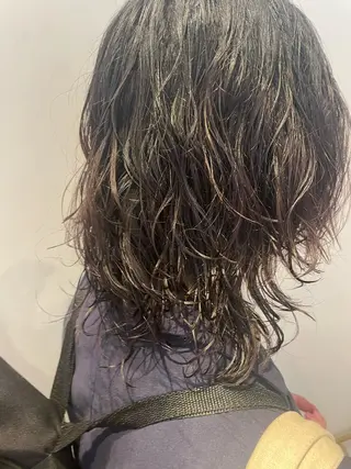 ミディアム パーマ レイヤー/似合わせ TAKUYAのヘアスタイル