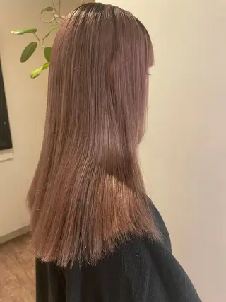 セミロング カラー classic 新横浜所属・大人girly🛋️ 🤍yukakoのヘアスタイル