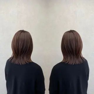 ミディアム カラー tocca 💜石田愛結💜のヘアスタイル