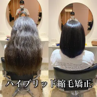ロング カラー パーマ ブリーチ縮毛矯正/ デサキ ショウヘイのヘアスタイル