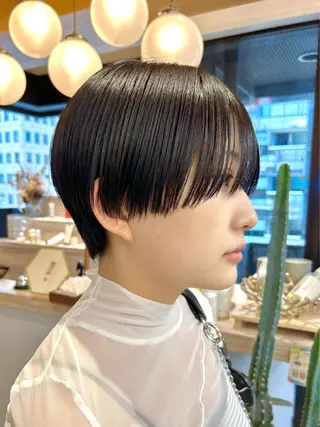 ショート 🩵縮毛矯正/ブリー チ/髪質改善/いつかのヘアスタイル