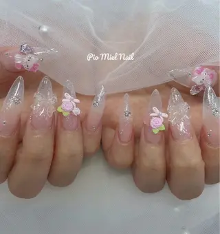 ネイル momo 長さだしのネイルデザイン