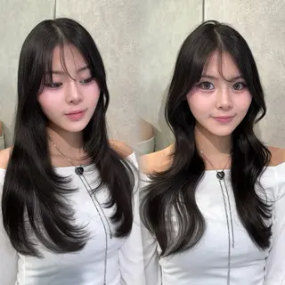 ロング RIN🩶レイヤー /ハッシュカットのヘアスタイル