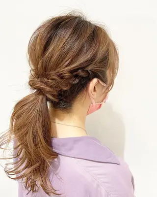 セミロング 横田 まおのヘアスタイル