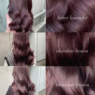 セミロング カラー トレンドカラー MAHOのヘアスタイル
