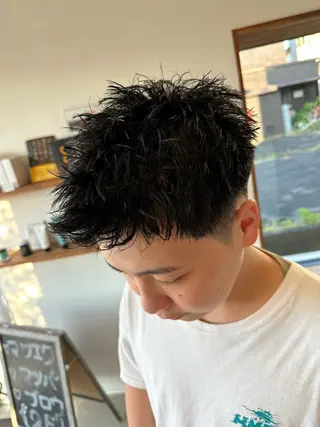 ショート メンズ メンズ専門美容師／ メンズパーマ／森口のヘアスタイル