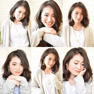 ミディアム tama所属・三木市ヘアーサロン tamaのヘアスタイル