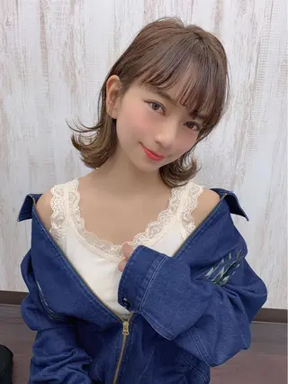 ミディアム lamie by melt 吉祥寺 【ラミエ バイ メルト】所属・【ミニモ公認】*似合 わせ職人*滝田拳史のヘアスタイル