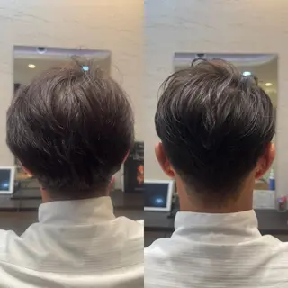 ショート メンズ 頭から整える美容師 松田のヘアスタイル