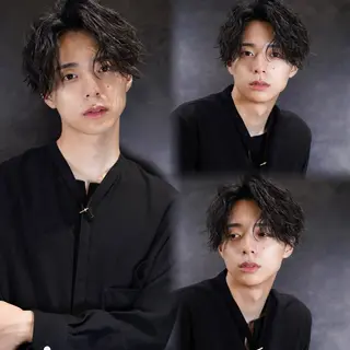 ショート パーマ メンズ メンズ縮毛矯正/折羽 翔也のヘアスタイル