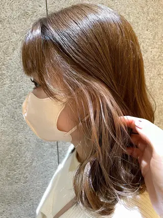 カラー La fith hair fun 池袋店【ラフィスヘアーファン】所属・💘韓国レイヤー上 品カラーruru💘のヘアスタイル