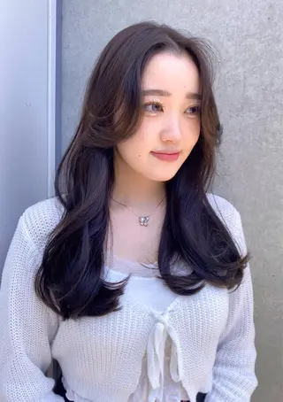 ロング カラー レイヤー/柔色 カラー/SAkiのヘアスタイル