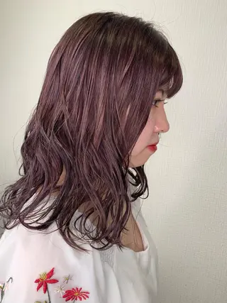 セミロング 袴田 伊代のヘアスタイル