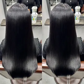 ロング XYZ所属・縮毛矯正/髪質改善 韓国風/MIKIYAのヘアスタイル