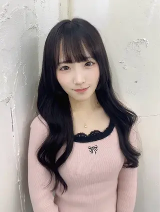 セミロング カラー ベルグロー アルファのヘアスタイル