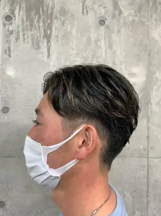 ショート カラー メンズ クセを最大限に活かす メンズパーマ奈良大祐のヘアスタイル