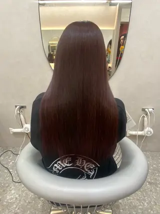 ロング カラー 新宿/韓国ヘア 中明度カラー/かやのヘアスタイル