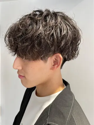 パーマ メンズ ショート/メンズ特化 オオクボユウタのヘアスタイル