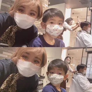 ショート カラー メンズ キッズ ✂︎ショート、ボブ、 レイヤー🩵YUMIのヘアスタイル