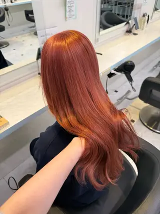 カラー 🇰🇷韓流暖色ヘア 🍒saaya🍒のヘアスタイル