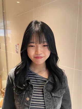 セミロング カラー パーマ 縮毛矯正/レイヤー 🌙児玉光瑠のヘアスタイル