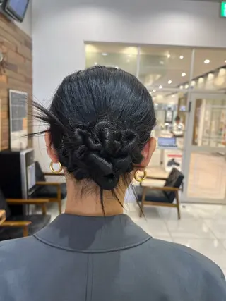 ロング ヘアアレンジ ヘアアレンジ 裾カラー/Aya🥀のヘアスタイル