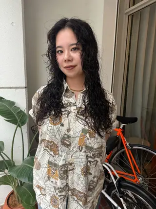 ロング パーマ muku所属・ボブ/パーマ /muku サリのヘアスタイル