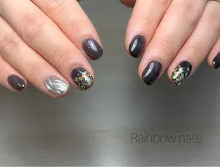 ネイル Rainbow nailsくろちゃんのネイルデザイン