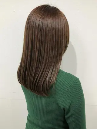 ロング MOLLASALON 浅香山店所属・髪質改善カラー 縮毛矯正🤍辻桃加のヘアスタイル