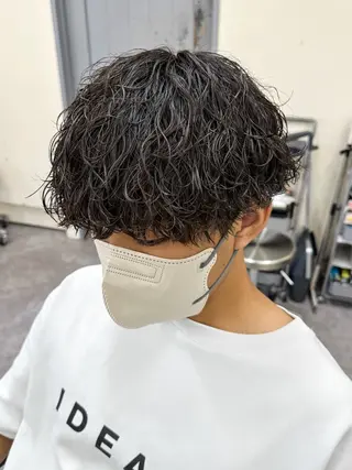 ショート パーマ メンズ メンズパーマ メンズ特化ryoのヘアスタイル