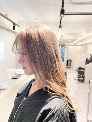 ミディアム カラー デザインカラー 小西勇次のヘアスタイル