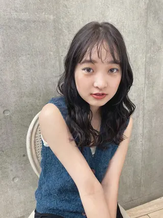 セミロング カラー Of　HAIR所属・外山 なつ美のヘアスタイル