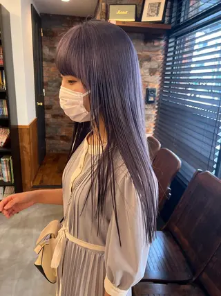 ロング カラー nishido ハイライト/海外ヘアのヘアスタイル