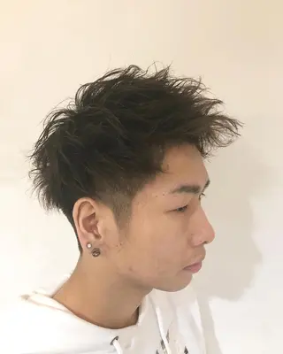 パーマ ヘアアレンジ メンズ ainico+所属・メンズ特化✂️栗原 侑也のヘアスタイル