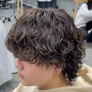 ミディアム パーマ ヘアアレンジ メンズ fifth Tokyo所属・fifth 石川 凪のヘアスタイル
